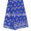 51-52'' width high quality african cord lace / water dissolving fabric / guipure lace royal blue for sexy lady dress