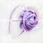 Satin Rolled Rose Headband,Headmade Flower Headband For Kids