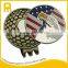 Wholesale gold plating golf cap clip magnetic hat clip