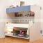 Bunk bed kids wooden murphy bed mechanism folding single bed with ladder for children