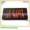 black plastic led digital clock with calendar and week