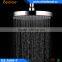Beelee Round Brass Shower Rubber Nozzle Filtered High Flow Shower Head