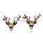 Factory direct selling gold plated zinc alloy Christmas jewelry deer head brooch
