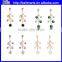 Alloy Crystal Earring Multi Fruits 2015 Latest Drop Earring Design With Four Colors                        
                                                Quality Choice