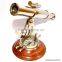 Brass Nautical Telescope With Compass Round wood Telescope 12205