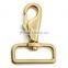 High quality 38mm gold swivel snap hook metal snap hook for handbag and bags.
