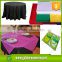 Multi-colors PP tnt spunbond nonwoven table cloth/45/50gsm non woven table cloth/Square Shape Non-woven disposable table cover