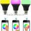 E27 Music Alarm Group Bluetooth E27 Dimmable 16Million Colors Smart LED Light Bulb 85-265v