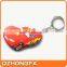 wholesale top selling 3D soft pvc car keychain