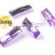 8*24mm Acrylic Point Back Rectangular Mix Color Bling Rhinestone&Crystal For Stylish Bags Garment Shoes #GY014-24P(Mix-s)