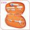 Orange Pouch with 5 pcs Manicure Set for Nail Care