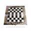 Wooden Marbleizing Double Sides Inside And Outside Marbleizing Folding Chess Set 3 In 1 Chess Game