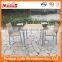 Outdoor stainless steel Wooden dining table