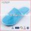 Cotton Terry Close Toe Slippers for Women Blue Disposable Indoor Slippers