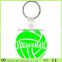 small sport balls shape pvc 3d keychains/wholesale lifelike sport ball 3d keychains/OEM plastic keychain China manufacturer