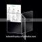 6 faced clear table top acrylic menu holder,acrylic menu stand,acrylic a5 menu stand