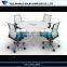 Hot sale  modern elegant design acrylic curved office desk