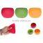 Wholesale colorful silicone serving bowl set for camping