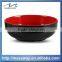 cartoon red and black color Plastic cutlery set rice Melamine soup bowl