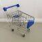 Steel With Chrome Plated Mini Desk Shopping Cart Shopping Basket With Wheels