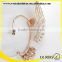 exaggerate tassels no hole skull angel wing earring cuff