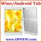 Dual boot tablet 11 inch ips big size 1366*768 win10 3g phablet android 4.4 kitkat window phone tablet support dual boot system