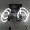 wholesale 7000K white SMD LED HALO rings head lamp light A+B light kits for bmw e46 42SMD led angel eyes