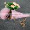 Customized Gift Fox Fur Pompom Bag Genuine Luxury PU Leather Tote Bag