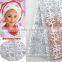 2016 Aso ebi swiss lace Nigerian white Tulle Lace fabric embroidery lace