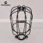 Vintage Iron Cage Edison Bulb Cage Black