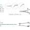 Castroviejo Caliper, Osher Internal Caliper, Helveston Scleral Ruler, Jameson Caliper, Ruler Steel, Stahl Corneal Caliper