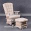Recliner glider chair with footstool for relax