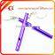 Lovely Purple Fashion Laser Logo Aluminum Whistle Keychain