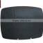 Black porcelain rectangular plate with tree line H10897