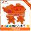 Baby bath toys elephant family set with bb whistle