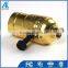 brass lamp socket , pendant lampholder e27 switch bulb holder