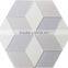 hexagonal glass mosaics, colored glass mosaic, home decor mosaics (T10~T15)