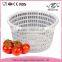 Taizhou wholesale 100% new PP stacking multi bins vegatable wash kitchen plastic storage basket