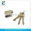 computer brass handle electric master euro profile tubular key door handle round high security lock cylinder