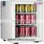 28L Silent Mini Bar Display Type Mini fridge Transparent Door for Hotel Room