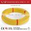 1/2" 3/4" 1" yellow color PE Cover 304 steel bellows gas pipe