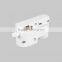 2 wires "X" shape led track light adapter