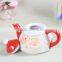 Creative Customized Christmas Santa Ceramics Tea Set and Milk Pot Set