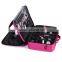 Soft makeup case - Pro Black Travel Cosmetic Case Bag Purse Organizer Makeup Pouch Box Two Floor