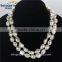 12mm AA grade baroque irregular long latest design pearl necklace, natural pearl necklace