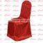 Polyester striped shining satin banquet wedding chair cover