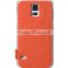 Hot sale Leather Cru Series Case Nuflip Type for Samsung Galaxy S5