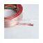 Hot sale transparent pvc flowing light aux led light aux audio cable copper rca speaker cable