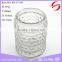 Glass candle jar with lifting