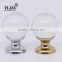 Door Hardware European Zinc Crystal Furniture Cabinet Glass Knob